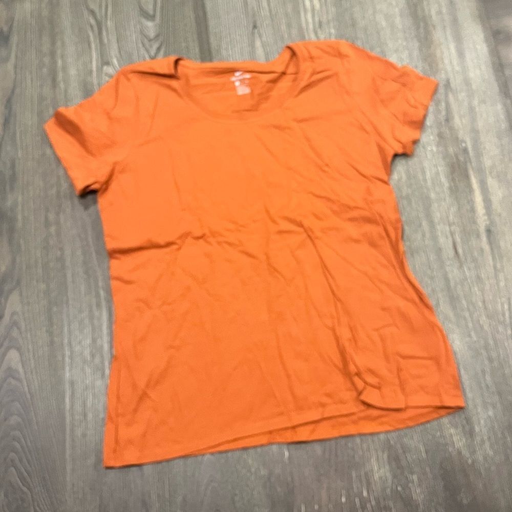 NWOT Nike Basic Tee Athletic Cut Short Sleeve Crewneck Pullover Cotton Orange XL